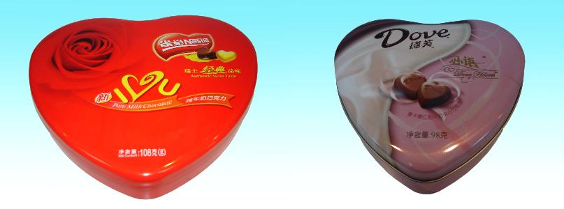 heart shape tin boxes