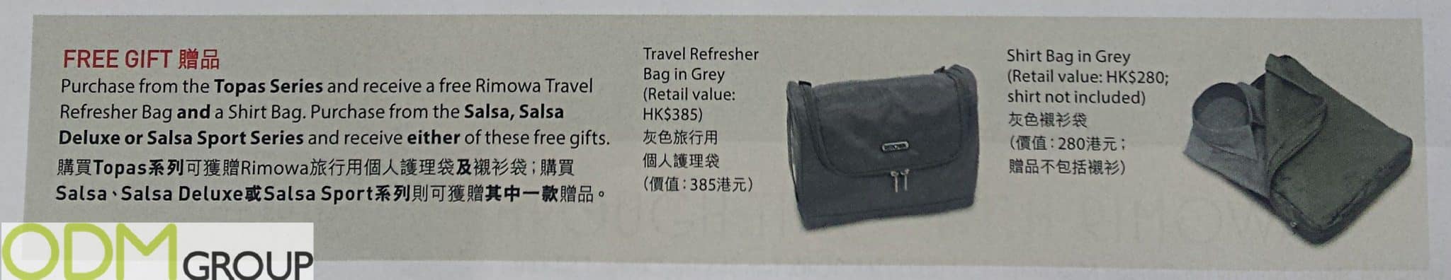 Magazine Promotion: Rimowa Branded Bags 