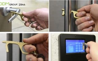 Custom Brass Door Opener Keychain