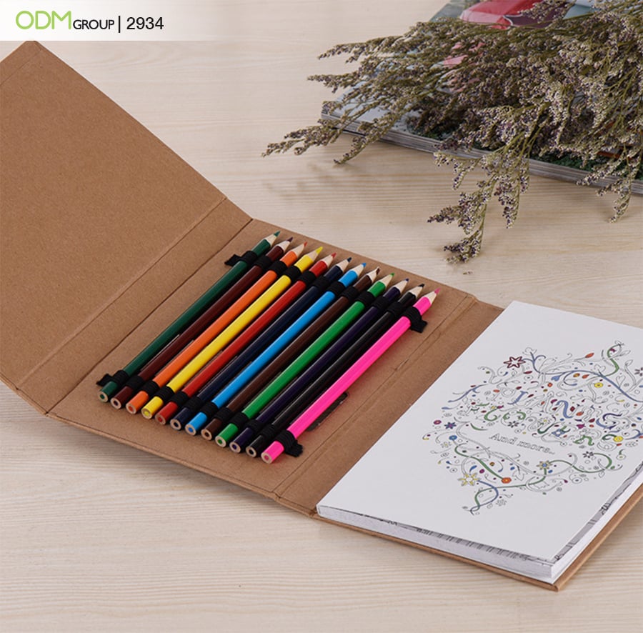 Custom Cover Adult Coloring Book & 6-Color Pencil Set - Personalization  Available