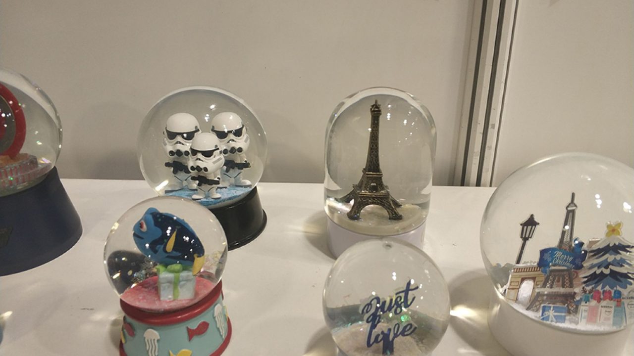 Paris Musical Snow Globe Romantic Gift Souvenir Decor for Home Office  (Silver)