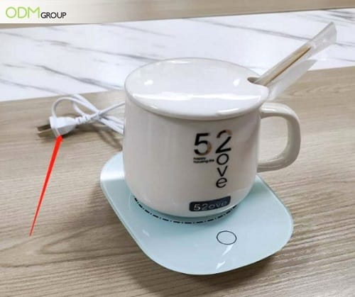 Mug Warmer Coffee Warmer Keep Temperature 55 Degrees Celsius For  Office/home Include Mug Spoon