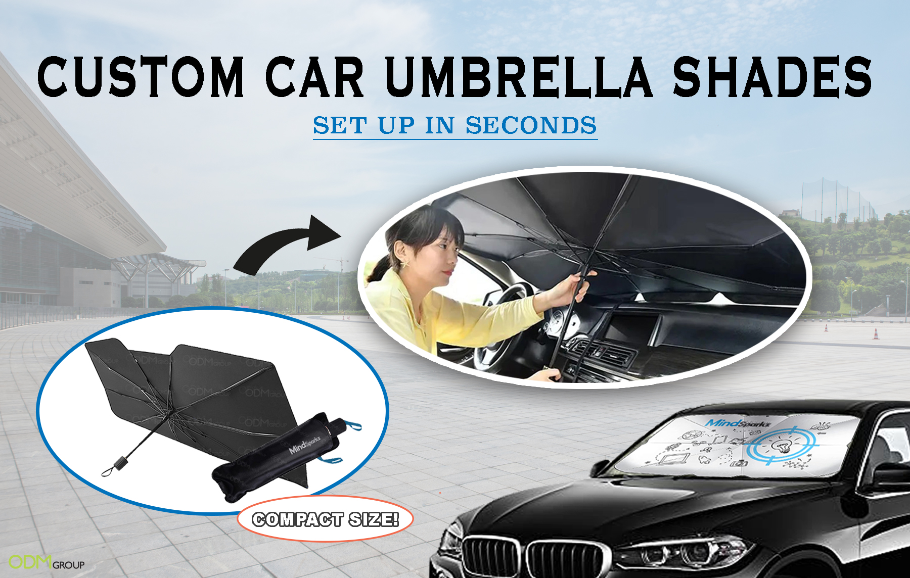 Car Sun Shade Protector Parasol Auto Front Window Sunshade Covers Car –  shift-knoobs