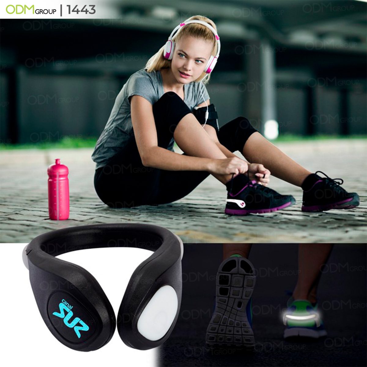 Ensure safety during night runs with this LED shoe clip, providing high visibility and a stylish touch to your workout gear.